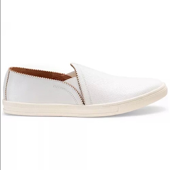 SUN + STONE white Mariam Slip-On / pull on Sneakers
